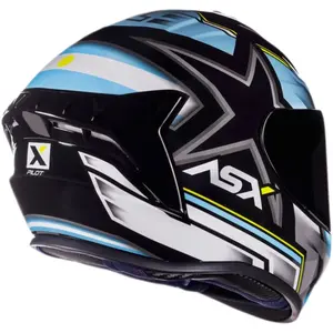 Imagem 6 de Capacete ASX Draken Pilot - Preto/Azul/Amarelo
