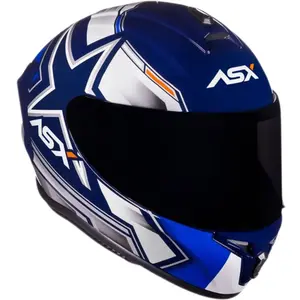 Imagem 4 de Capacete ASX Draken Pilot - Azul/Branco/Vermelho