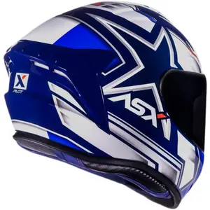 Imagem 6 de Capacete ASX Draken Pilot - Azul/Branco/Vermelho