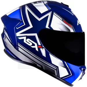 Imagem 2 de Capacete ASX Draken Pilot - Azul/Branco/Vermelho