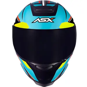 Imagem 3 de Capacete ASX Eagle Explorer - Preto/Azul/Branco
