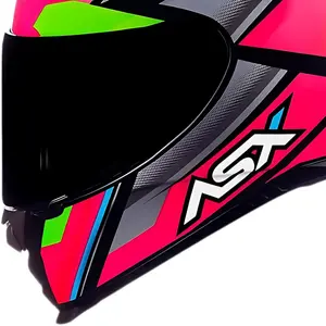 Imagem 2 de Capacete ASX Eagle Explorer - Preto/Rosa/Prata