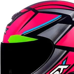 Imagem 4 de Capacete ASX Eagle Explorer - Preto/Rosa/Prata