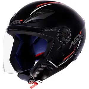 Imagem 2 de Capacete ASX City Air Solid - Preto Fosco (Aberto)