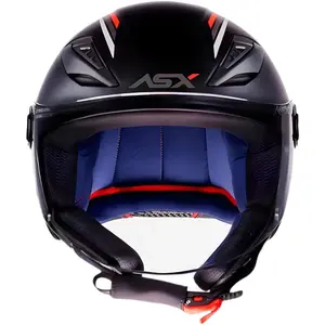 Imagem 3 de Capacete ASX City Air Solid - Preto Fosco (Aberto)