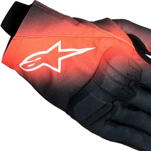 Imagem 4 de Luva Alpinestars Reef V2 Preto/Branco/Vermelho Fluor