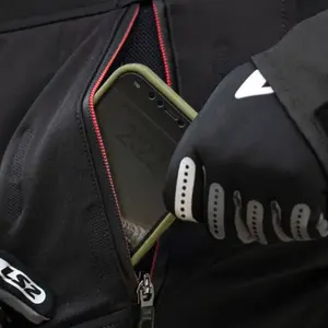 Imagem 8 de Jaqueta LS2 Zirconium Cinza Titânio/Preto/Vermelho (Impermeável)