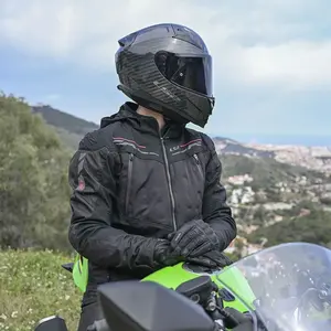 Imagem 5 de Jaqueta LS2 Zirconium Cinza Titânio/Preto/Vermelho (Impermeável)