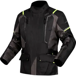 Jaqueta LS2 Narvik Cinza/Preto/Amarelo (Impermeável)