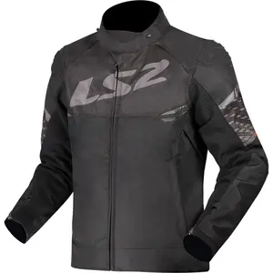 Jaqueta LS2 Apex Preto/Cinza Escuro (Impermeável) - Grid Motors