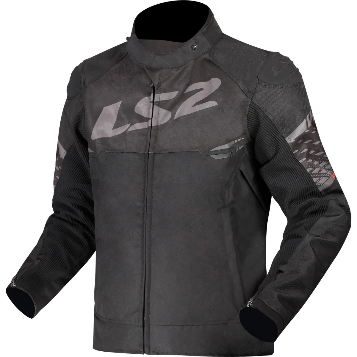 Jaqueta LS2 Apex Preto/Cinza Escuro (Impermeável) - Grid Motors