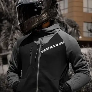 Imagem 4 de Jaqueta LS2 Throttle Preto/Cinza Escuro