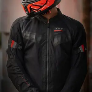 Imagem 3 de Jaqueta LS2 Garda Preto/Vermelho