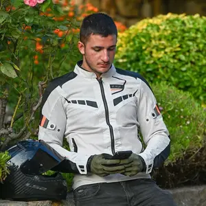 Imagem 3 de Jaqueta LS2 Garda Preto/Cinza/Laranja Fluor
