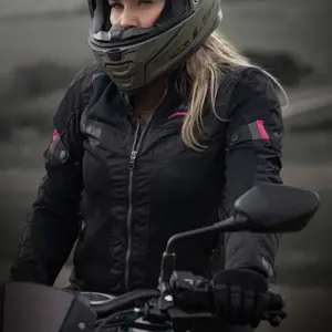 Imagem 3 de Jaqueta LS2 Garda Preto/Rosa (Feminina)