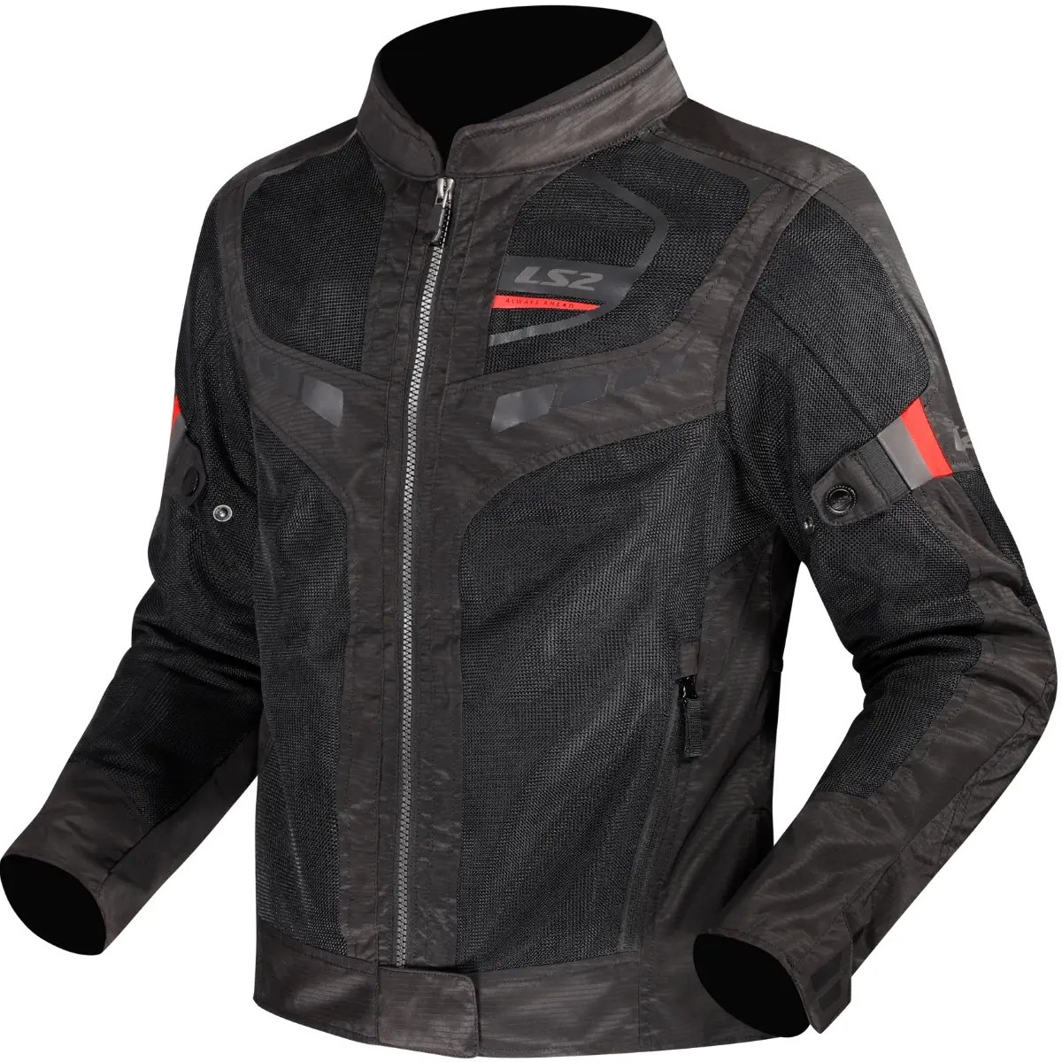 Jaqueta LS2 Garda Preto/Vermelho (Feminina) Jaqueta LS2 Garda Preto/Vermelho (Feminina)