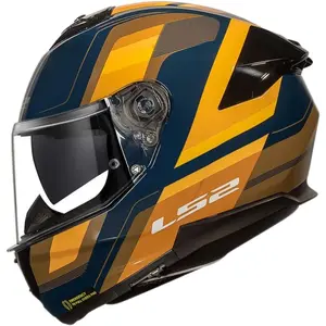 Imagem 1 de Capacete LS2 Stream 2 Vintage - Azul/Laranja