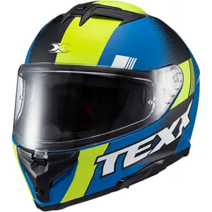 Imagem 2 de Capacete Texx Kaiman Track - Verde/Preto/Azul Fosco