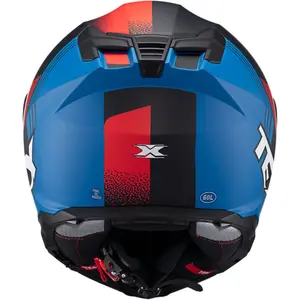 Imagem 6 de Capacete Texx Kaiman Track - Vermelho/Preto/Azul Fosco