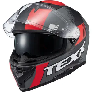Imagem 3 de Capacete Texx Kaiman Track - Vermelho/Preto/Cinza Fosco