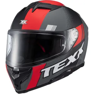 Imagem 2 de Capacete Texx Kaiman Track - Vermelho/Preto/Cinza Fosco