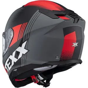 Imagem 5 de Capacete Texx Kaiman Track - Vermelho/Preto/Cinza Fosco