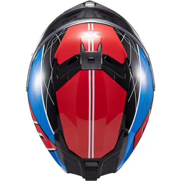Capacete Texx Kaiman Vector - Azul/Vermelho/Preto/Branco - Grid Motors