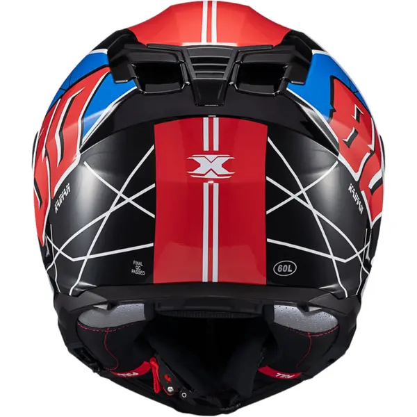 Capacete Texx Kaiman Vector - Azul/Vermelho/Preto/Branco - Grid Motors