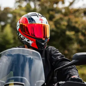 Imagem 10 de Capacete Texx Kaiman Vector - Vermelho/Preto/Branco