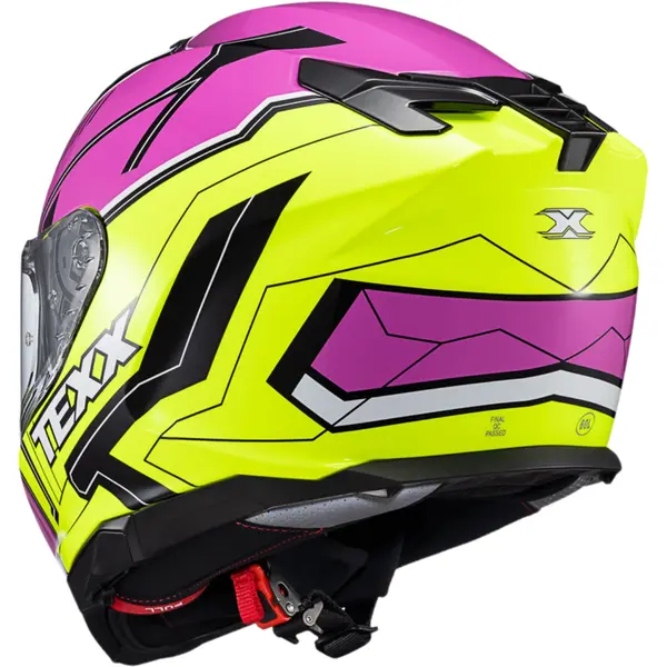 Capacete Texx Kaiman Teaser - Rosa/Preto/Verde - Grid Motors