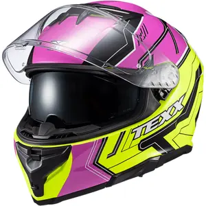 Imagem 3 de Capacete Texx Kaiman Teaser - Rosa/Preto/Verde