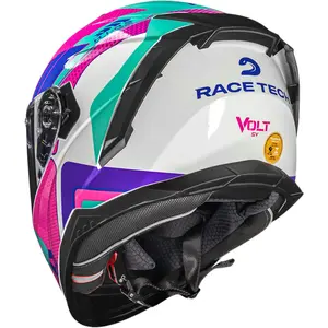 Imagem 5 de Capacete Race Tech Volt Track - Branco/Rosa