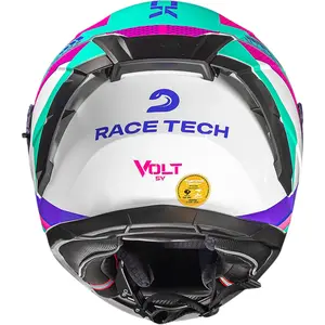 Imagem 9 de Capacete Race Tech Volt Track - Branco/Rosa