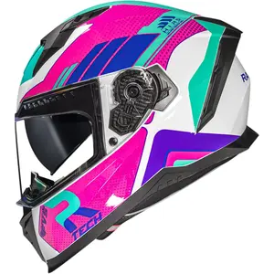 Capacete Race Tech Volt Track - Branco/Rosa