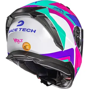 Imagem 6 de Capacete Race Tech Volt Track - Branco/Rosa