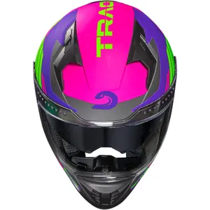 Imagem 7 de Capacete Race Tech Volt Track - Cinza Titânio/Roxo Fosco