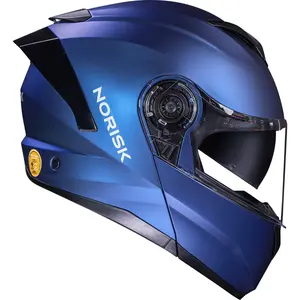Imagem 2 de Capacete Norisk Force 2 Articulado Monocolor - Azul Fosco