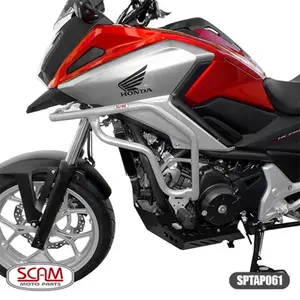 Imagem 2 de Protetor de Motor Carenagem Scam Honda NC700X/NC750X Prata (apartir de 2013) - SPTAP061