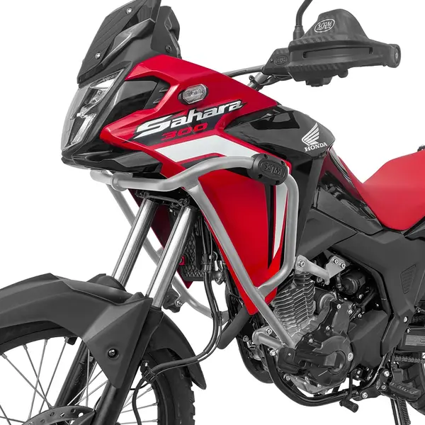 Imagem 1 de Protetor de Motor Carenagem Scam Honda Sahara 300 Prata (apartir de 2024) - SPTAP757