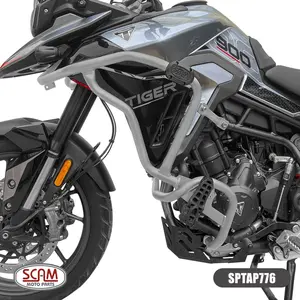Imagem 1 de Protetor de Motor Carenagem Scam Tiger 900 Prata (apartir de 2020) - SPTAP776
