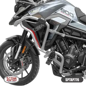 Imagem 3 de Protetor de Motor Carenagem Scam Tiger 900 Prata (apartir de 2020) - SPTAP776