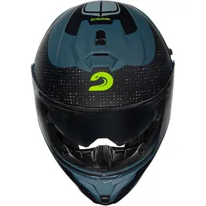 Imagem 6 de Capacete Race Tech Signal Gear - Azul/Preto Fosco (Articulado)