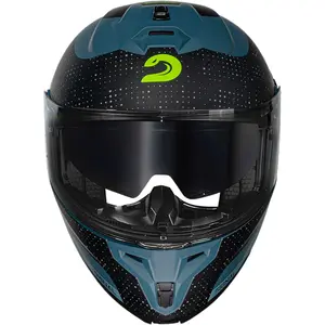 Imagem 5 de Capacete Race Tech Signal Gear - Azul/Preto Fosco (Articulado)