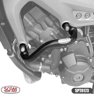 Imagem 1 de Protetor de Motor Carenagem Scam Yamaha MT09 Tracer (2015-2018) / MT09 Tracer 900 GT (apartir de 2020) / MT09 (apartir de 2015) Preto - SPTO173