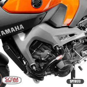 Imagem 3 de Protetor de Motor Carenagem Scam Yamaha MT09 Tracer (2015-2018) / MT09 Tracer 900 GT (apartir de 2020) / MT09 (apartir de 2015) Preto - SPTO173