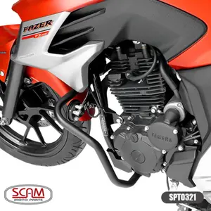 Imagem 3 de Protetor de Motor Scam Yamaha Fazer 250 Preto (apartir de 2018) - SPTO321