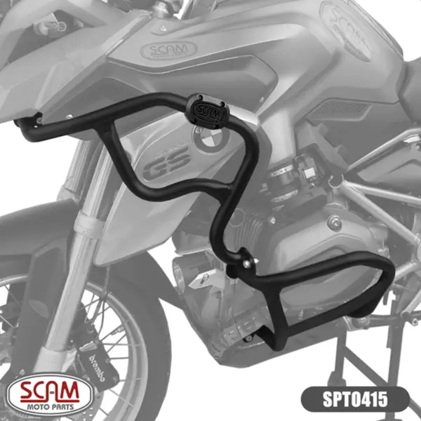 Imagem 1 de Protetor de Motor Carenagem Scam BMW R 1200 GS (2013-2015) Preto - SPTO415