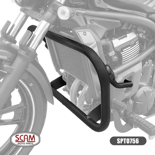 Imagem 1 de Protetor de Motor Scam Kawasaki Vulcan 650 (apartir de 2015) Preto - SPTO756