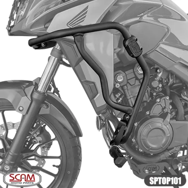 Imagem 1 de Protetor de Motor Carenagem Scam Honda CB500X (apartir de 2013) Preto - SPTOP101