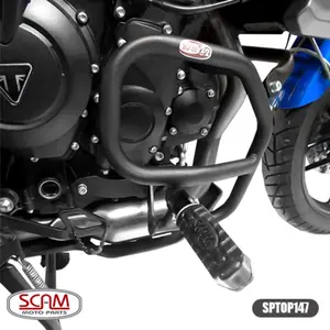 Imagem 3 de Protetor de Motor Carenagem Scam Triumph 800 (apartir de 2012) Preto - SPTOP147
